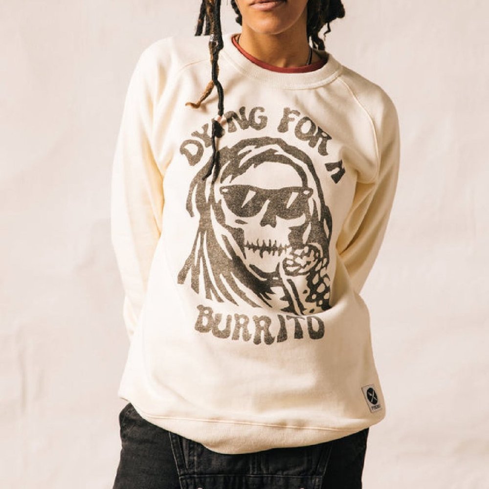 Pyknic Oversized Dying for a Burrito Organic Cotton and Hemp Sweatshirt